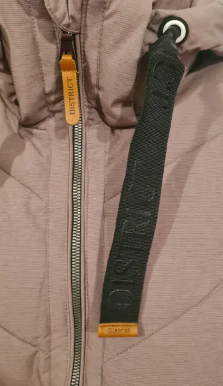 Plumífero District Mujer Beige/Marrón