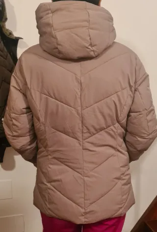 Plumífero District Mujer Beige/Marrón