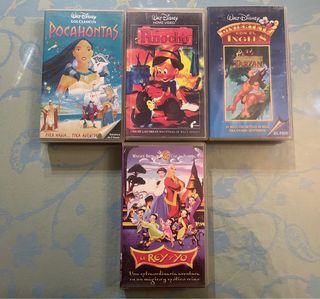 Lote 4 Películas Disney VHS Clásicos