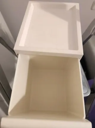 Cubo de almacenaje blanco Ikea