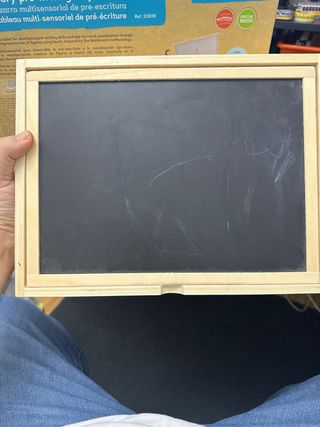 Pizarra Akros Montessori, arena y pizarra escribir