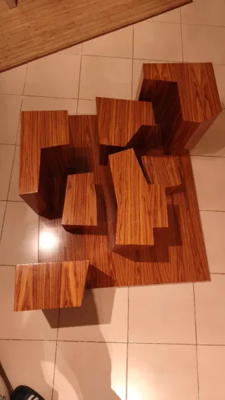 Mesa Centro Diseño Ferrachi Casa Cristal Madera