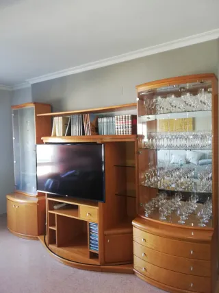 Mueble de salón completo madera