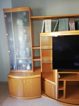 Mueble de salón completo madera