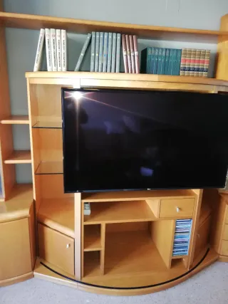 Mueble de salón completo madera