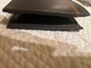 Cartera de piel Dos Caballos marrón