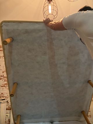 Base Cama FLEX 150x190 Tapizada Beige