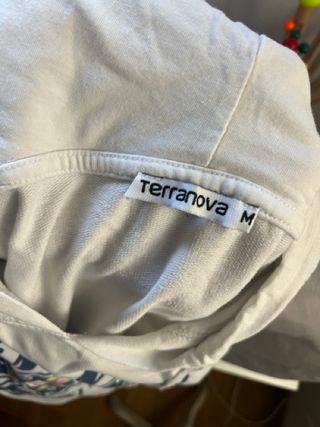 Felpa Terranova con cappuccio e stampa floreale