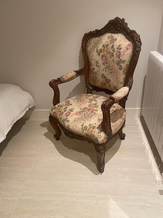 Butaca clásica floral madera (posibilidad de 2)