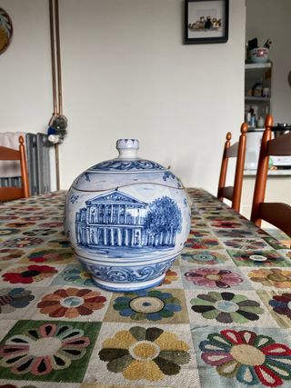 Vaso ceramica Albisola con coperchio