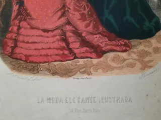 Lámina La Moda Elegante Ilustrada s.XIX