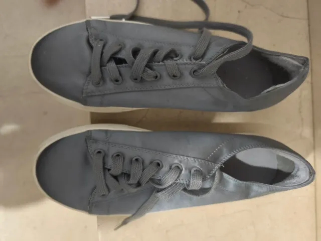 Zapatillas raso gris talla 40