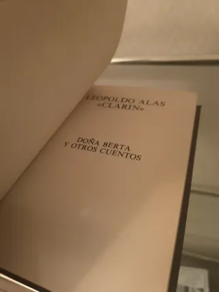 Libro Doña Berta y otros relatos