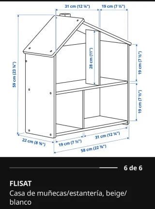 Casa de muñecas Flisat IKEA