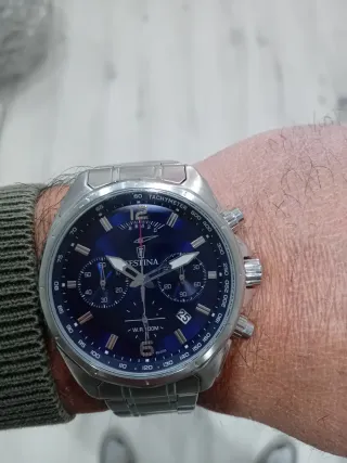 Orologio Festina Cronografo Blu/Argento