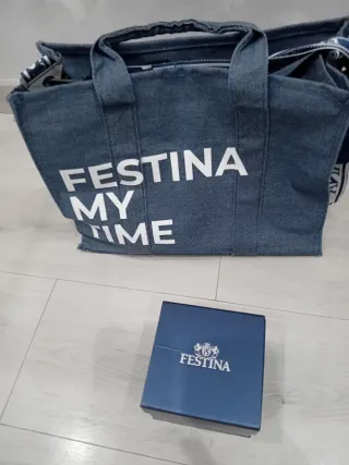 Orologio Festina Cronografo Blu/Argento