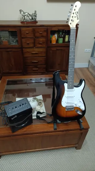 Guitarra Eléctrica Rock Jam Sunburst