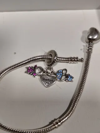 Colgante Corazón Forever Plata 925,niños