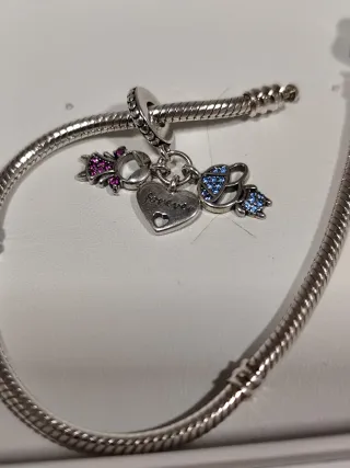 Colgante Corazón Forever Plata 925,niños