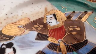 3 Platos Porcelana Japonesa Moriage