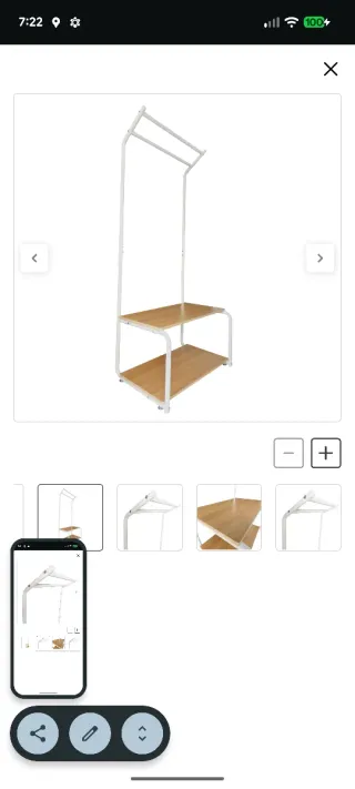 Recibidor Perchero Metálico Nyana Home