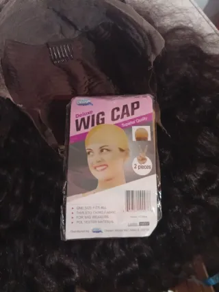 Peluca Pelo Humano Negro/Marrón