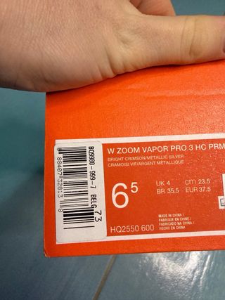 Nike Zoom Vapor Pro 3 HC PRM Rosse