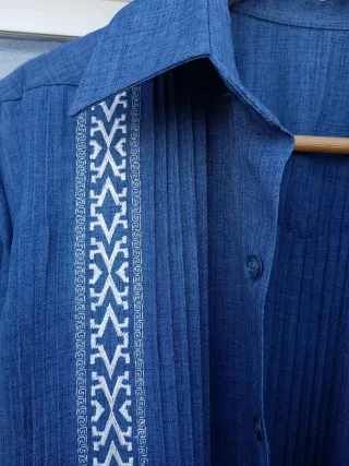 Camisa Mexicana Bordada Talla M