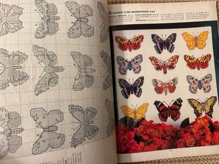 Revista de labores .Punto de cruz.