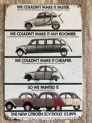 Cartel Citroën 2CV Dolly (247)