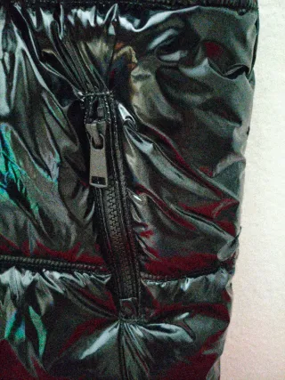 Chaleco acolchado negro sin mangas