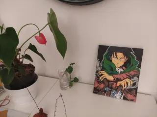 Poster tela Levi Ackerman Attack on Titan 24x30 cm