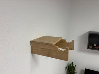 Soporte Pared Bicicleta Madera