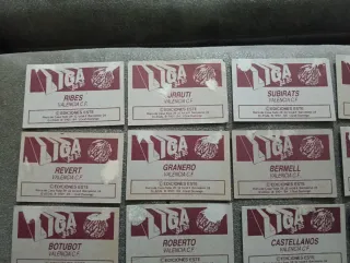 18 cromos VALENCIA CF LIGA 84-85