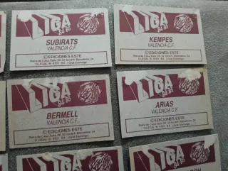18 cromos VALENCIA CF LIGA 84-85