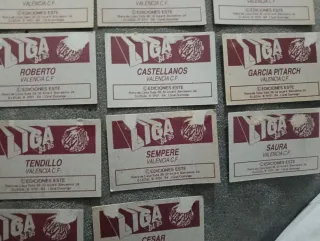 18 cromos VALENCIA CF LIGA 84-85