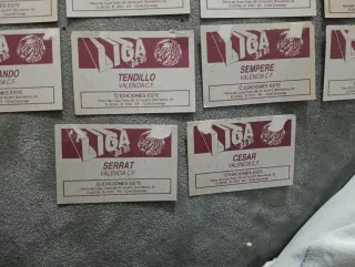 18 cromos VALENCIA CF LIGA 84-85