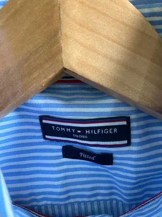Camisa Rayas Azul y Blanca Tommy Hilfiger