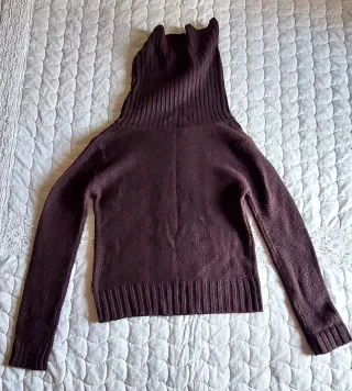 Jersey marrón cuello alto Talla S