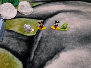 4 Figuras Disney Nano Metálicas 4cm