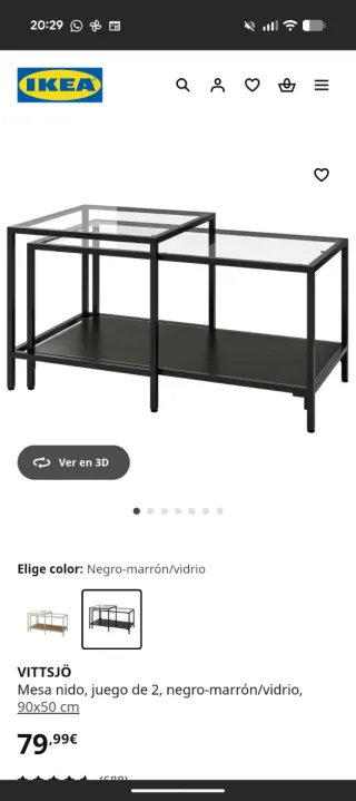 Mesa Nido Ikea Vittsjö Doble