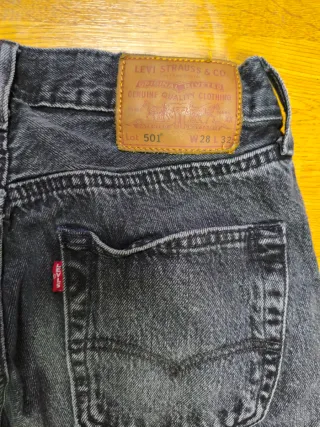 Pantalón de hombre Levi's W28 L32 Jeans Negros