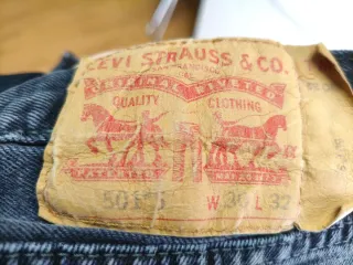 Pantalón de hombre Levi's W30 L32 Jeans Negros