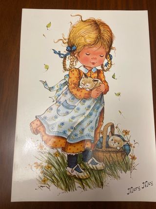 Postales infantiles antiguas Mary May