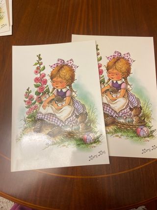 Postales infantiles antiguas Mary May
