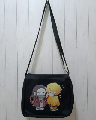 Borsa tracolla Demon Slayer Zenitsu Nezuko