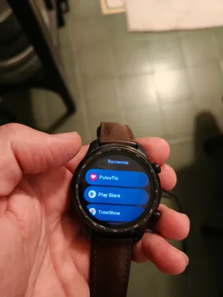 TIcwatch pro 3 Reloj Inteligente Negro y Marrón