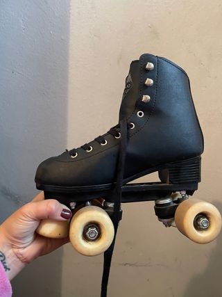 Patines de 4 ruedas negros. Oxelo talla 36.