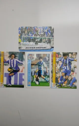 Cromos Deportivo de la Coruña varios años