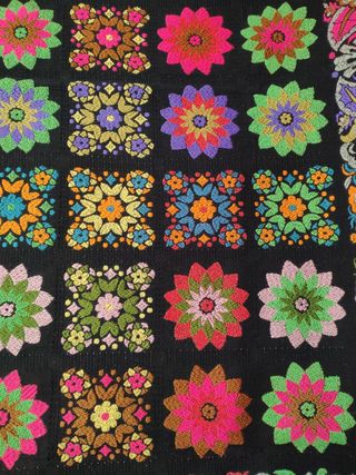 Colcha flores Vintage